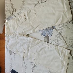 Zara White Cargo Jeans